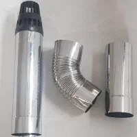 ۴ عدد پک کامل دودکش دوجداره استیل