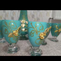 دکور فیروزه ای گل رز|صنایع دستی و سایر لوازم تزئینی|کرج, حسین‌آباد|دیوار