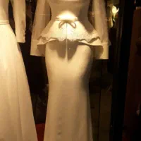 لباس مجلسی سفید سایز ۴۴ ۴۶