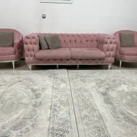 مبل راحتی 8 نفره + میز ناهار خوری گرد چوب راش
