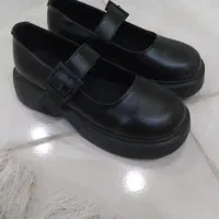 یک جفت کفش نرم مشکی عروسکی سایز ۳۸