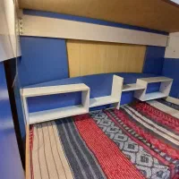 تخت دو طبقه با بهترین چوبmdf|تخت و سرویس خواب|یزد, |دیوار