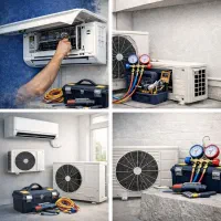 نصب،سرویس،تعمیرات انواع کولرهای دوتیکه و پنجره ای