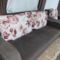 مبل قهوه ای شیک سالم ومحکم ۷نفره|مبلمان خانگی و میز عسلی|سیاهکل, |دیوار