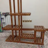 شلف چوبی ،گلدان و...