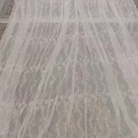 پرده توری و حریر،کاملا سالم و تمیز|پرده، رانر، رومیزی|قدس, شهر‌قدس|دیوار