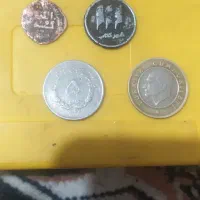 شش عدد سکه قدیمی یکی چکشی|کلکسیون سکه، تمبر، اسکناس|بومهن, |دیوار