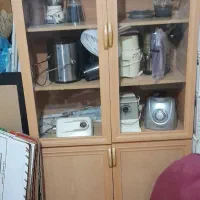 کمد شیشه ای  ام دی اف.   دراور و  اینه