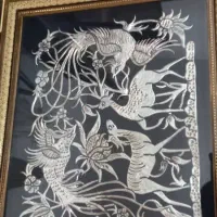 ساعت مینا کاری شده و تابلو نقره کوب هردو نو هستن|ساعت دیواری و تزئینی|خوی, |دیوار