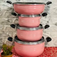 سرویس قابلمه و تابه لانه زنبوری 7 پارچه هلنا|ظروف پخت‌وپز|تهران, علم و صنعت|دیوار