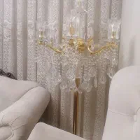 لوستر زمینی و سقفی برنز با روکش آب طلا|لوستر و چراغ آویز|تهران, هروی|دیوار