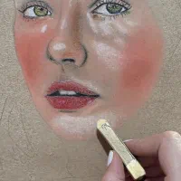 سفارش نقاشی چهره رنگی با پاستل