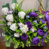 سبد گل مصنوعی