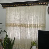 ۴عدد پرده تمام دانتل به همراه آستروکتیبه