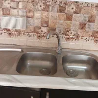 جزیره تمام ام دی اف/سینک/گاز پنج شعله همه باهم|اجاق گاز و لوازم برقی پخت‌وپز|صومعه‌سرا, |دیوار