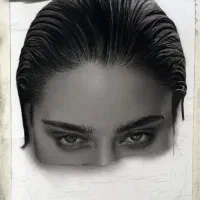 طراحی نقاشی چهره هدیه روز زن/ یلدا|تابلو، نقاشی، عکس|شیراز, شیمی گیاه|دیوار