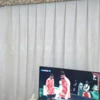 پرده پذیرایی با کتیبه و آستر و زیر پرده|پرده، رانر، رومیزی|محمدشهر, شهرک پیام (مهرالبرز)|دیوار