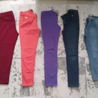 شلوار جین و کتان های رنگی سایز ۳۸