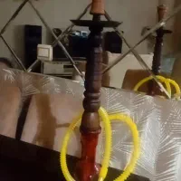 ست کامل قلیون چوب سختار پایه بلند