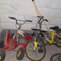 دوچرخه سایز ۱۶ و ۲۰ و سه چرخه