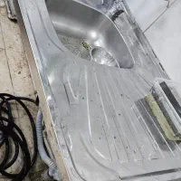 سینک استیل دو لگنه