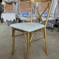 صندلی فلزی مدل لهستانی آبکاری طلایی