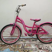 دوچرخه صورتی سایز ۱۶
