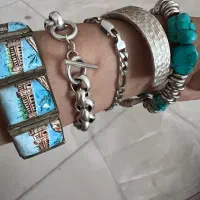 زنجیر نقره دستبند نقره گوشواره انگشتر