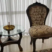 مبل استیل با میز جلوی مبلی و میز عسلی پارچه ترک|مبلمان خانگی و میز عسلی|نیشابور, شهرک فرهنگیان|دیوار