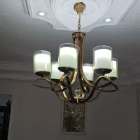 لوستر ۶ شعله|لوستر و چراغ آویز|خرمدره, |دیوار