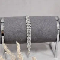 دستبند نقره قالب طلا با آبکاری طلا سفید۳۳-۲۹-۴۶-۴۱|بدلیجات|تبریز, |دیوار