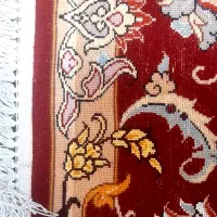 فرش دستباف گل و چله ابریشم اصفهان|فرش|تهران, گلستان (شهرک راه آهن)|دیوار