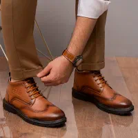 نیم بوت مردانه مشکی و قهوه ای مدل سالیوان حراج|کیف، کفش، کمربند|تهران, شهرک طالقانی|دیوار