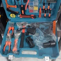 پک ۱۰۰ عددی ابزار خانگی+دریل شارژی ۸۸ولت زیر بازار