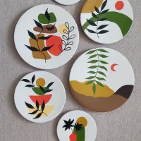 طراحی چهره و دیوارکوب سفالی