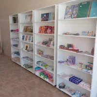 قفسه فروشگاهی چوبی|کتابخانه، شلف، قفسههای دیواری|خنجین, |دیوار