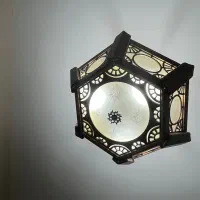 دو عدد لوستر- یکی ۱۰شاخه کریستال و یکی چوبی کلاسیک|لوستر و چراغ آویز|پردیس, فاز ۸|دیوار