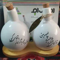 جاروغن و جا ابلیمویا تزیینی جا دستمال کاغذی و قیچی