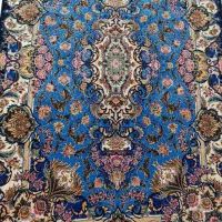 قالیچه طرح سالاری سورمه ای چله ابریشم ۵۵رج|فرش|کرج, اسدآباد|دیوار