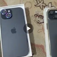 دو عدد آیفون ۱۵ نرمال مشکی ۱۲۸،باطری ۱۰۰