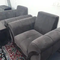 مبل چهار نفر با اسفنجی سفت وتمیز|مبلمان خانگی و میز عسلی|بابل, |دیوار