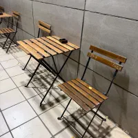 فروش میز صندلی چوبی اهنی