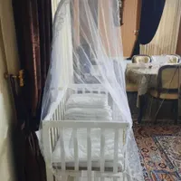 تخت گهواره کنار مادر چوبی|اسباب و اثاث بچه|مشهد, شهید هاشمی نژاد|دیوار
