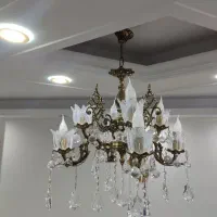 لوستر برنجی هشت شاخه