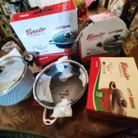 تفلن کویر10پارچه سه تابه دوتاقابلمه  بادرپوش پریکس