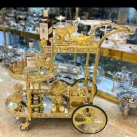 میز بار ۳ طبقه طلایی