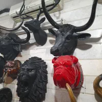 مجسمه گاو دیوارکوب فایبرگلاس