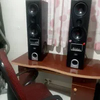 میز تحریر و کامپیوتر با صندلی اداری واسپیکر و کیث|رایانه رومیزی|ری, منصوریه منگل|دیوار