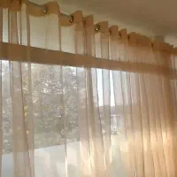 پرده حریر تور شیشه ای ۱۳ متر پانچ شده