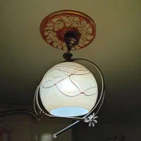 یک لوستر ۴شعله ویک تک شعله برای آشپزخانه یا اتاق|لوستر و چراغ آویز|محمدیه-قزوین, |دیوار